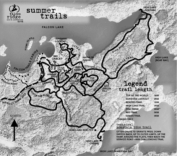 Falcon Ridge Trails 
Map